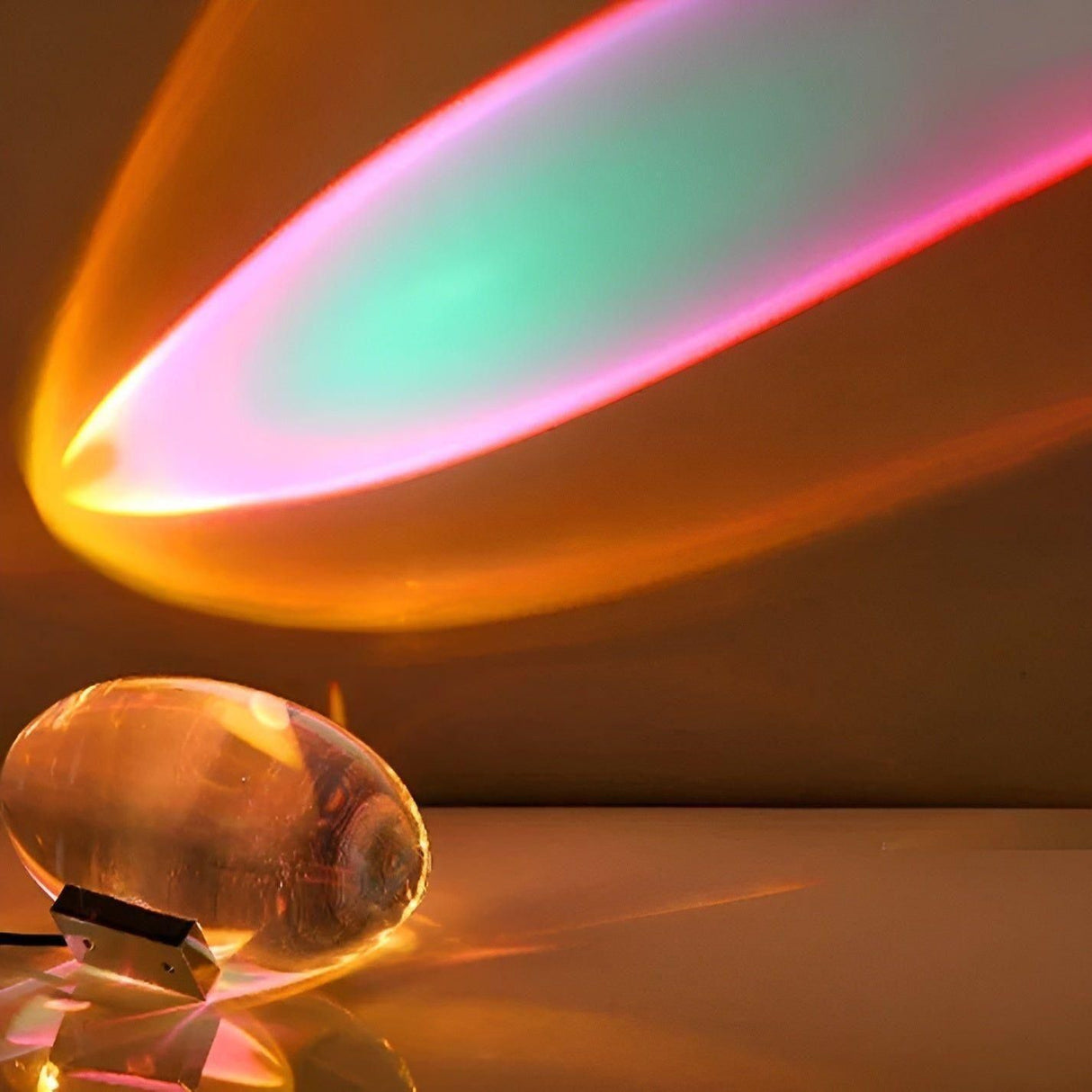 Kristall LED-nattlampa – Dekorativ lampa med himmelmotiv för sovrum & vardagsrum Carvallo