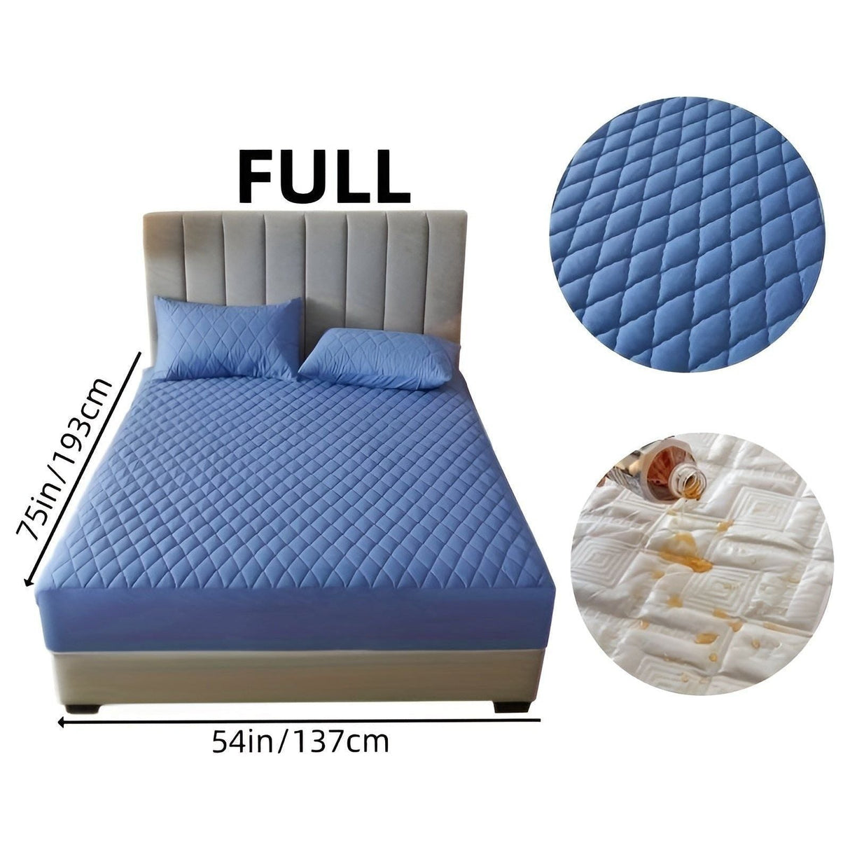 SleepSafe Sängöverdrag - Mjukt och Bekvämt Vattentätt Antiskid Madrassöverdrag Carvallo