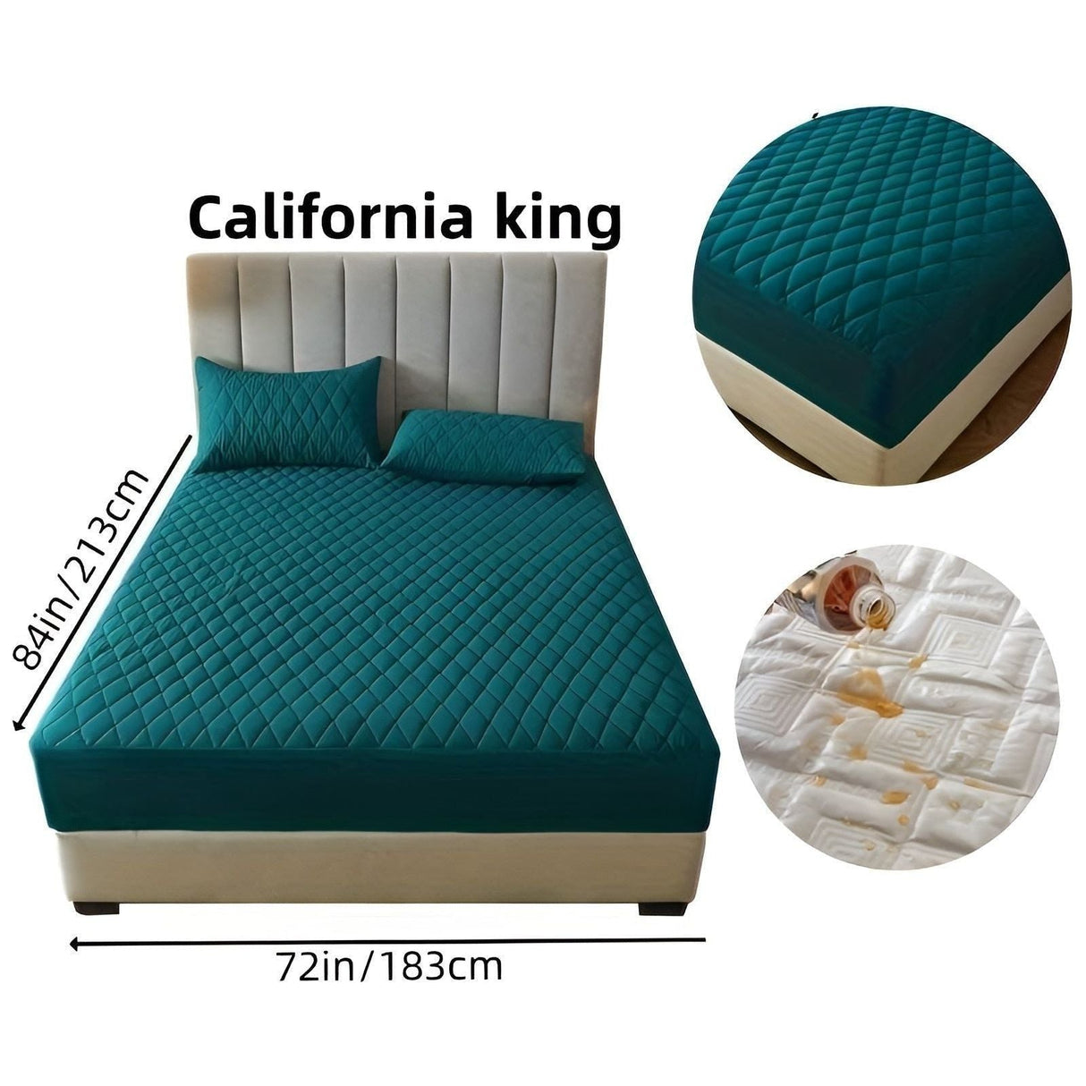 SleepSafe Sängöverdrag - Mjukt och Bekvämt Vattentätt Antiskid Madrassöverdrag Carvallo