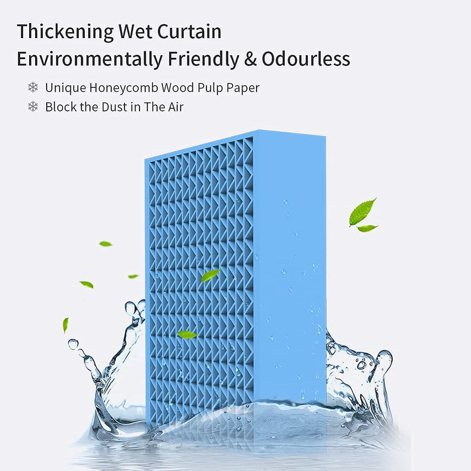 Carvallo Mobiles Mini Luftkonditioneringsapparat | 3-i-1 Kylning, Luftfuktning & Renovering | USB-driven & Tyst | För Hemmet & På Resa Carvallo