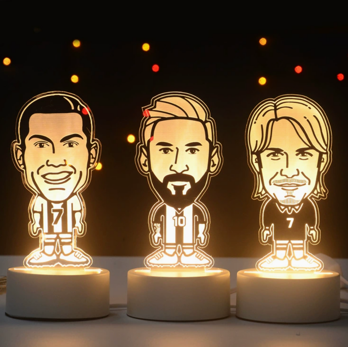 Fotboll 3D Illusion LED-Lampa - Nattlampa - Players Footballdinho