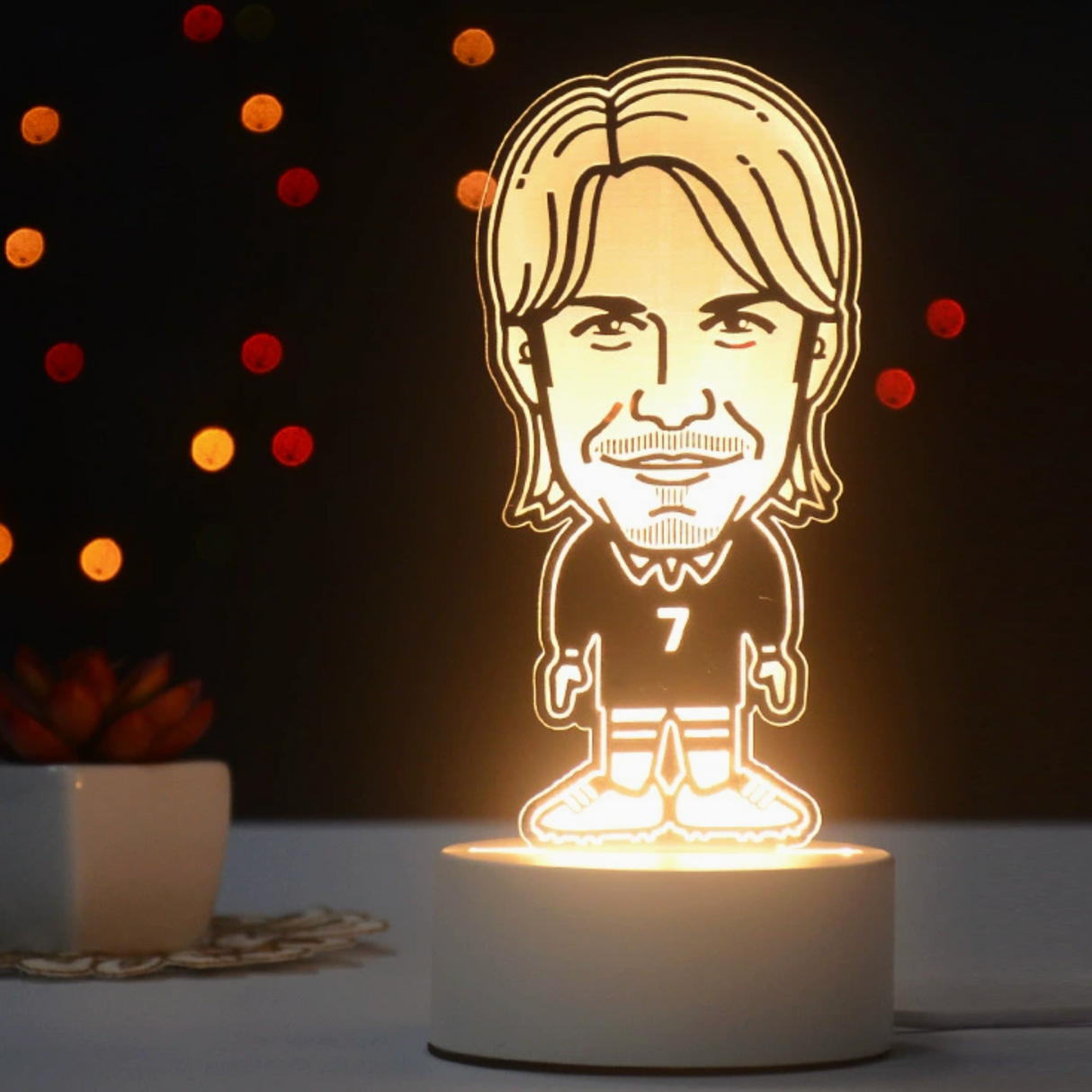 Fotboll 3D Illusion LED-Lampa - Nattlampa - Players Footballdinho