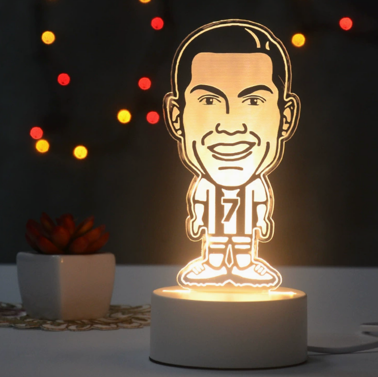 Fotboll 3D Illusion LED-Lampa - Nattlampa - Players Footballdinho