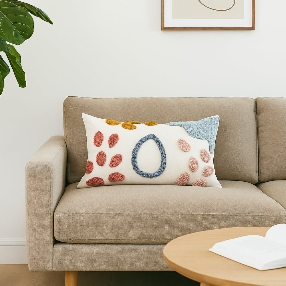 Snugi Färgglad Prickmönster Kuddöverdrag Carvallo