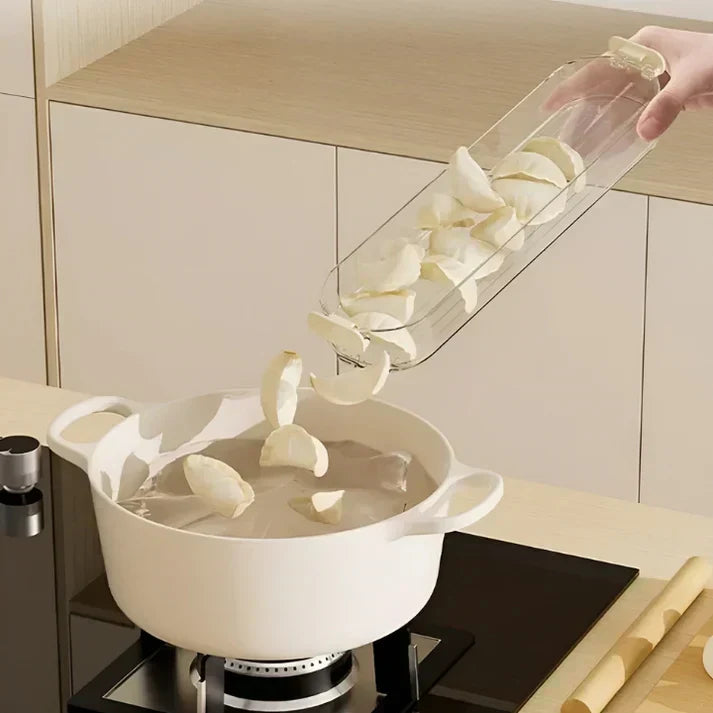 Staplingsbara fräscha behållare med fräschhållningsventil - Förvaringslösningar för livsmedel i kylskåpet - 4-pack Carvallo