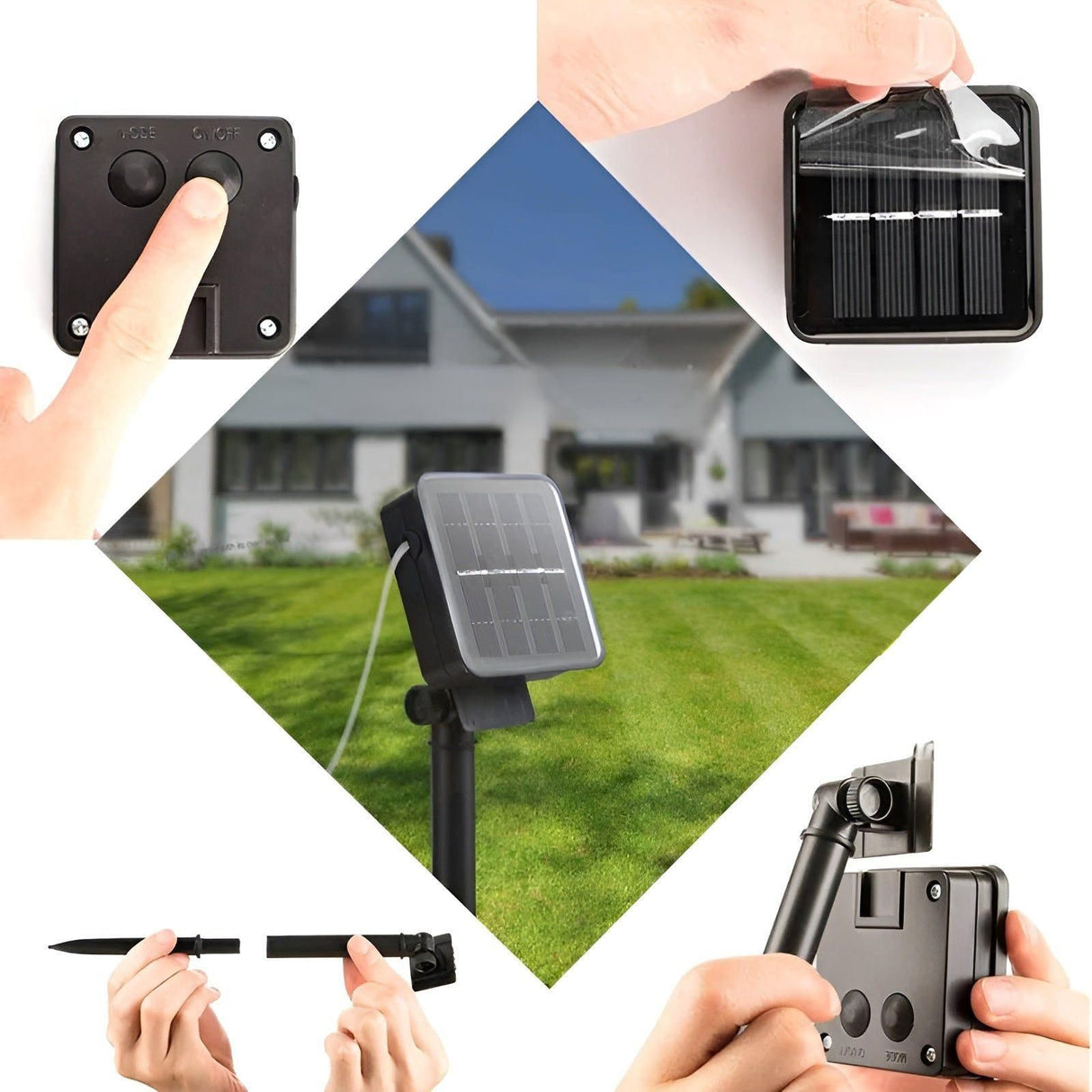 SolarShine Ljusgirlanger - Vattentåliga Solar Partyljusgirlanger för Utomhus Carvallo