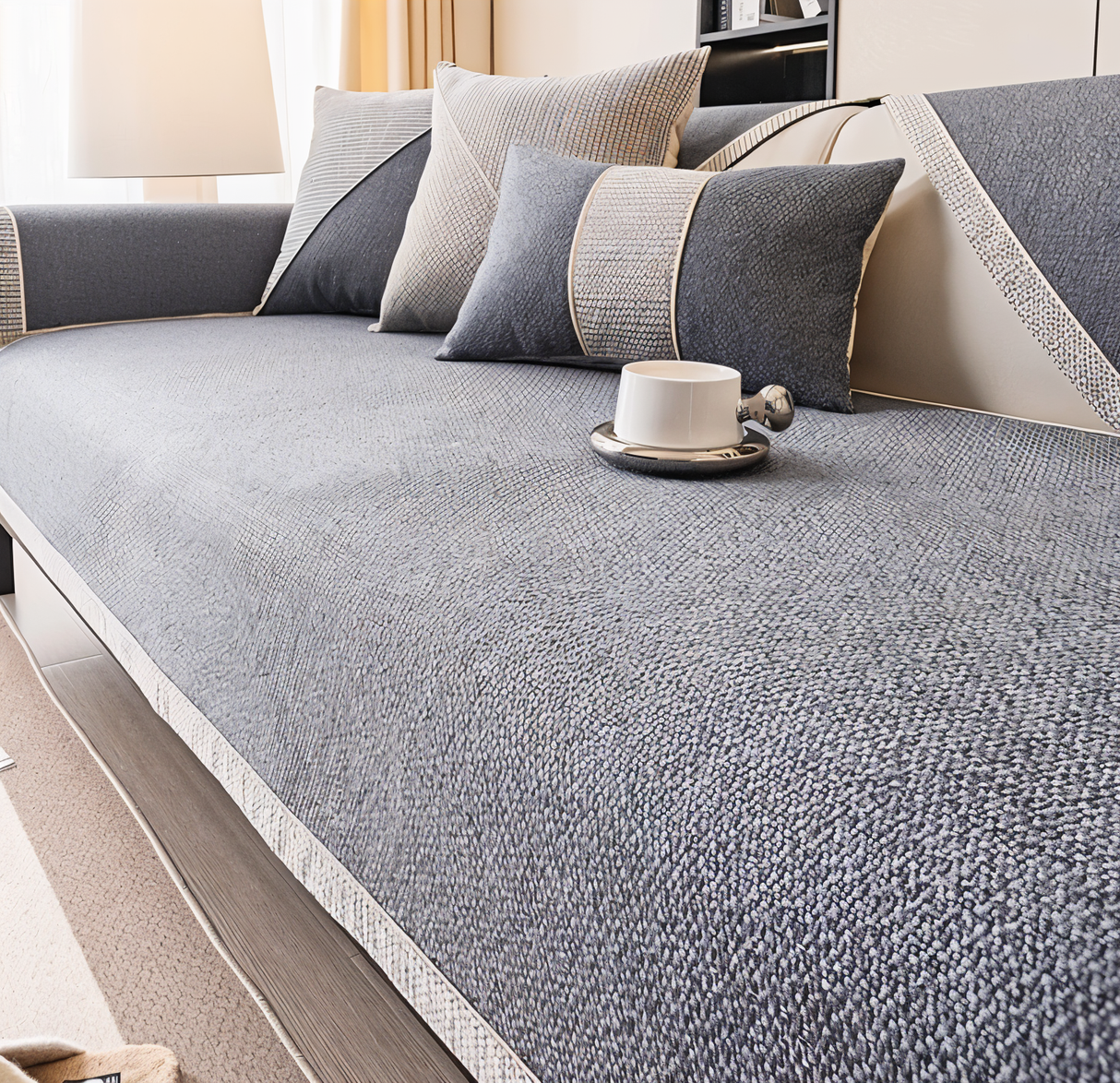 Solid Enkelt Sofföverdrag – Robust, halkfri skydd mot slitage och spill Carvallo