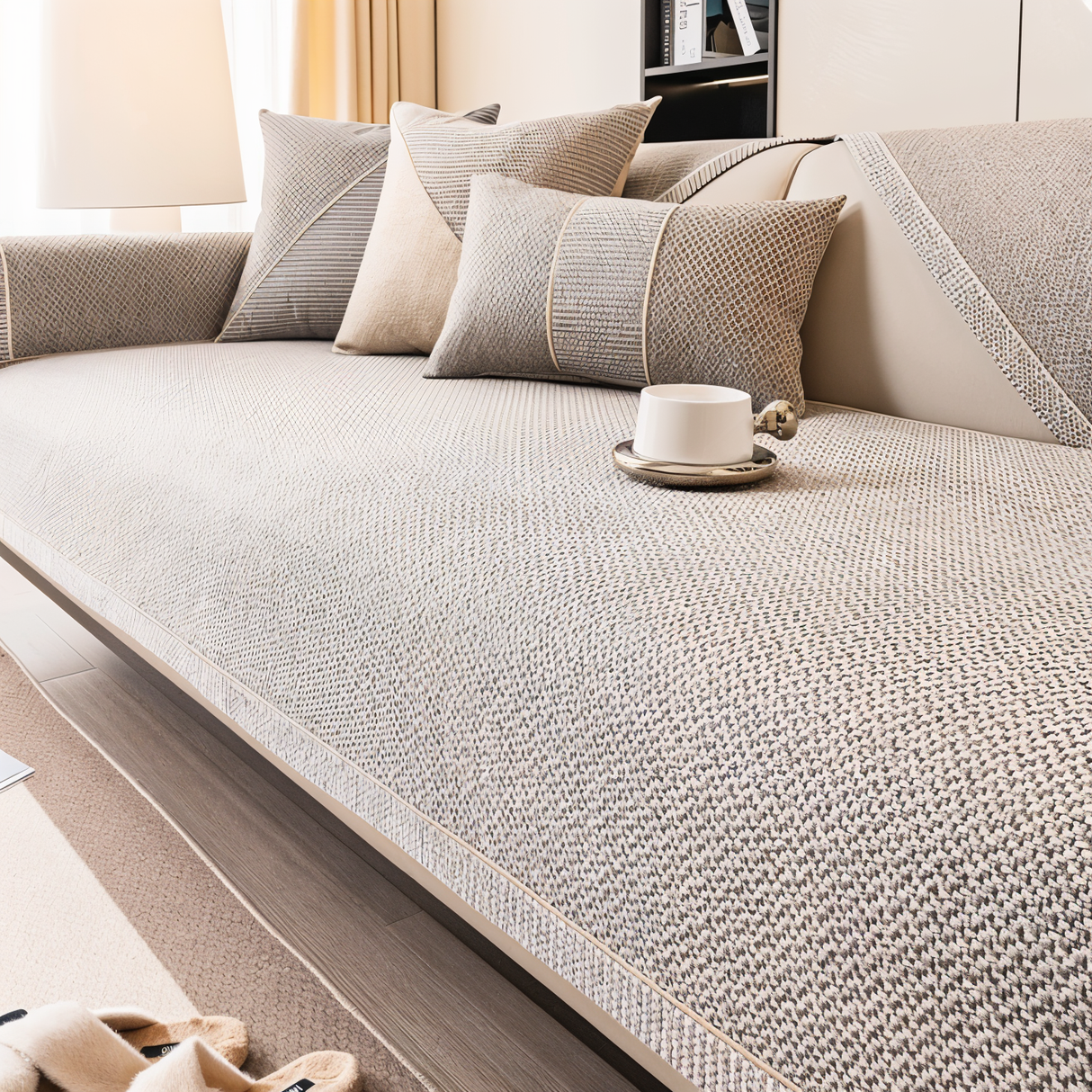 Solid Enkelt Sofföverdrag – Robust, halkfri skydd mot slitage och spill Carvallo