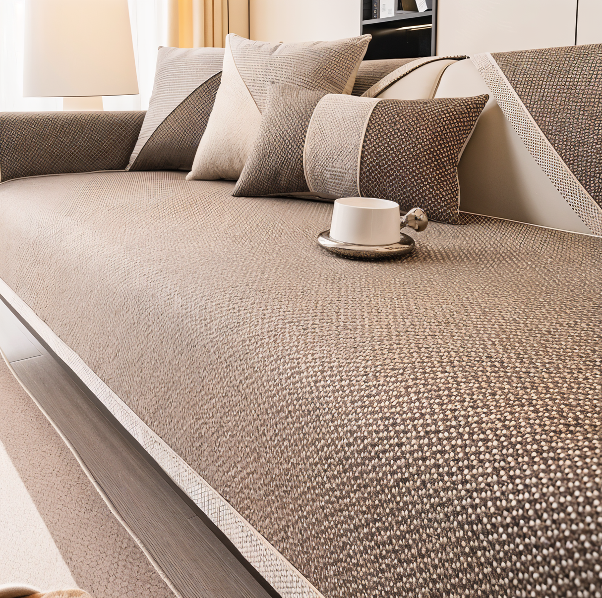 Solid Enkelt Sofföverdrag – Robust, halkfri skydd mot slitage och spill Carvallo