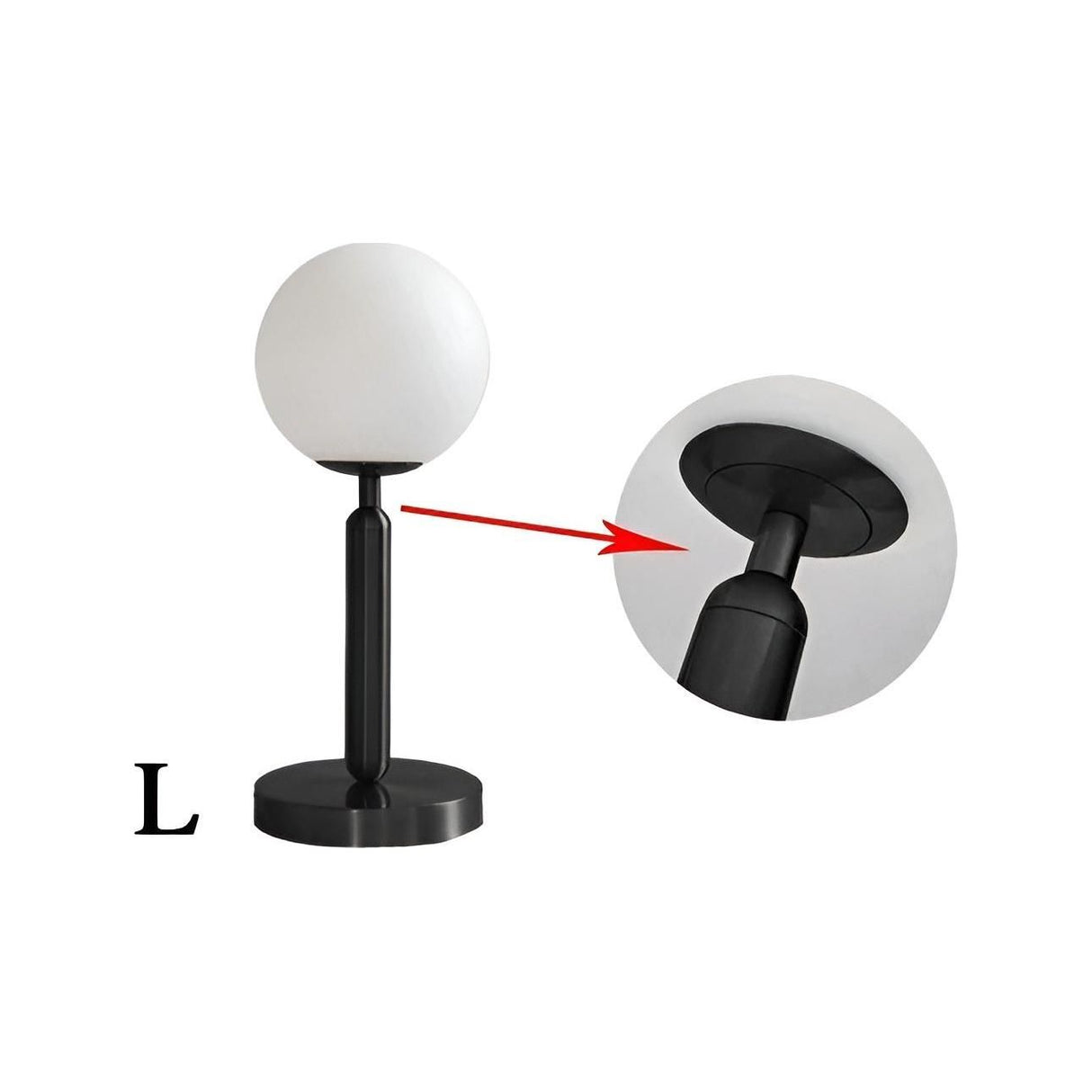 SphereShine Lampa - Modern lyx LED glas glob mässing bordslampa Carvallo