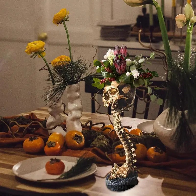 Skeletal - Planteringskärl med skalle och ryggrad MILA Sverige