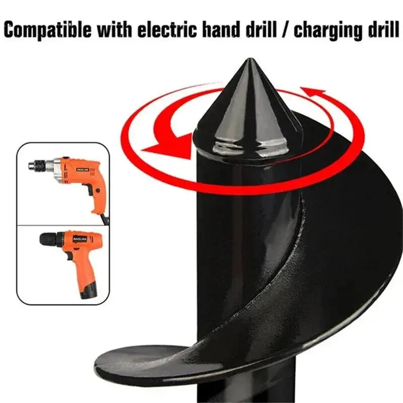 Spiralborr för trädgården – Snabbt planteringshålsverktyg för borrmaskiner MILA Sverige