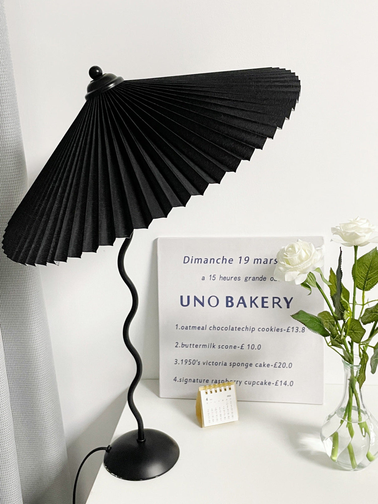 Plisserad Paraply Tyg Skärm Lampa Carvallo