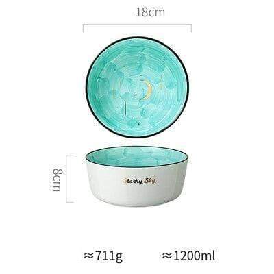 CelestiWare - Stjärna & Måne Keramiska Skålar MILA Sverige