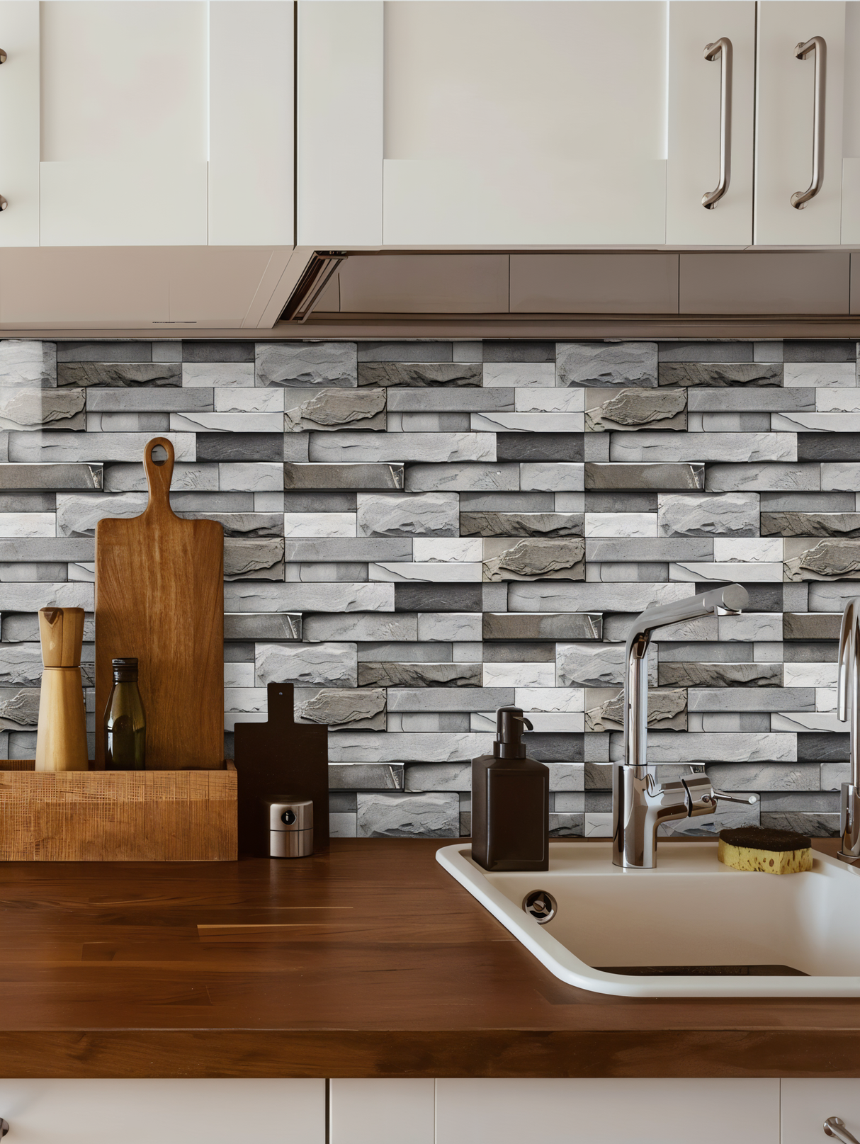 StickTile väggpanel – Sjselfäntande marmorutseende för en snabb rumsuppgradering Carvallo