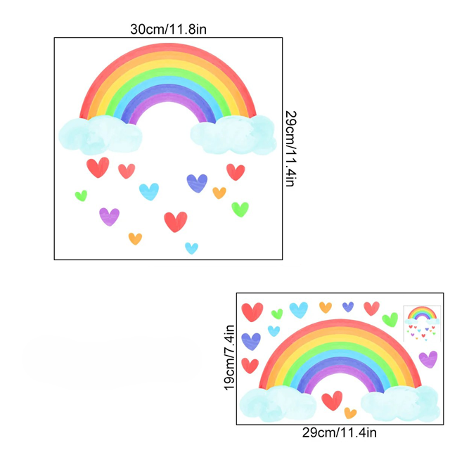 Väggkonst Lysande Elefant Barnrum Klistermärken Carvallo