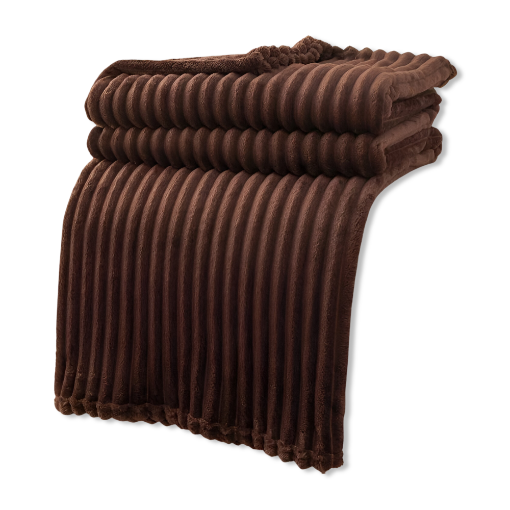 CozyRib Filt – Extra Mjuk & Värmande Ribbad Pläd Hemnix