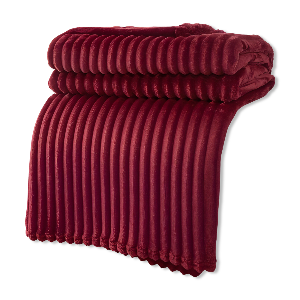 CozyRib Filt – Extra Mjuk & Värmande Ribbad Pläd Hemnix