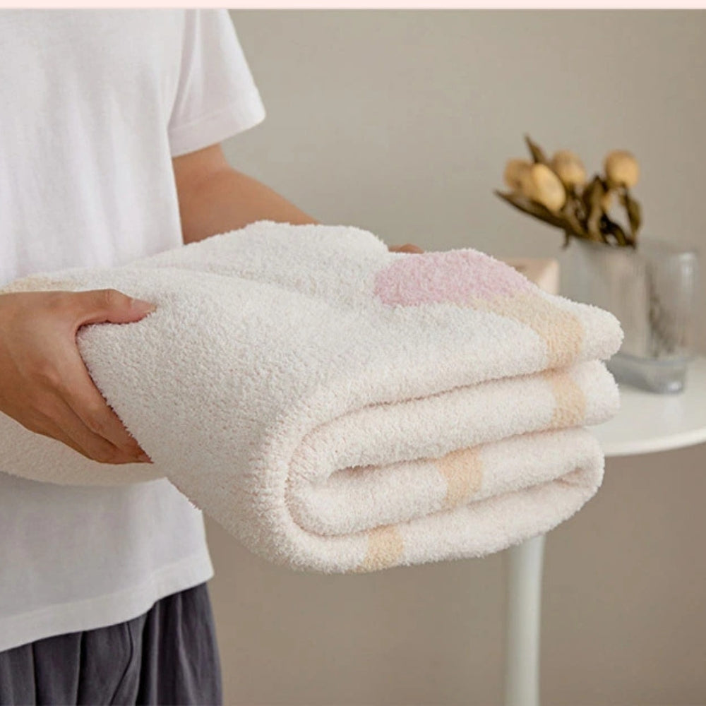 Sucrée Glassyrk Mjuk Stickad Kastfilt Carvallo