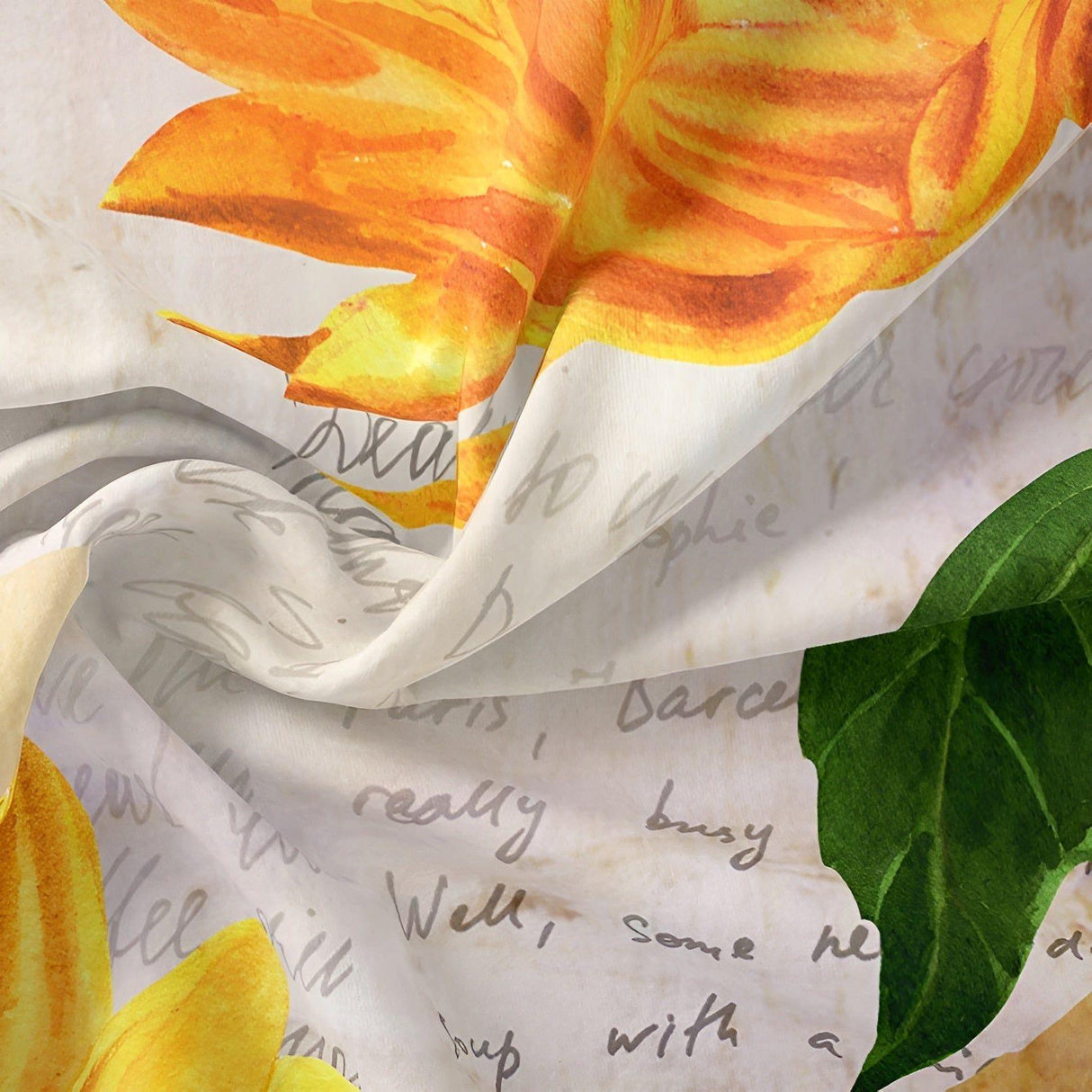 SunflowerBliss Sängkläder - Tryckt Solros Påslakan Set Carvallo