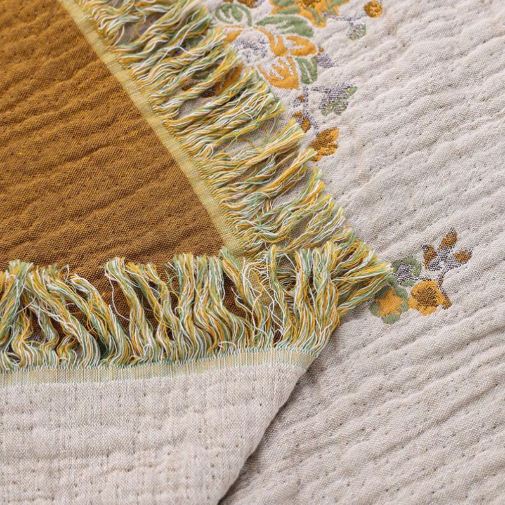 Sunpetal Bloom Reversible Cotton Blanket Carvallo