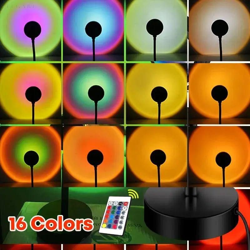 Solnedgångslampa - Solnedgångsprojektorlampa Carvallo