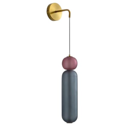 Carvallo – Elegant vägglampa med guldfinish och blomstercharm Carvallo