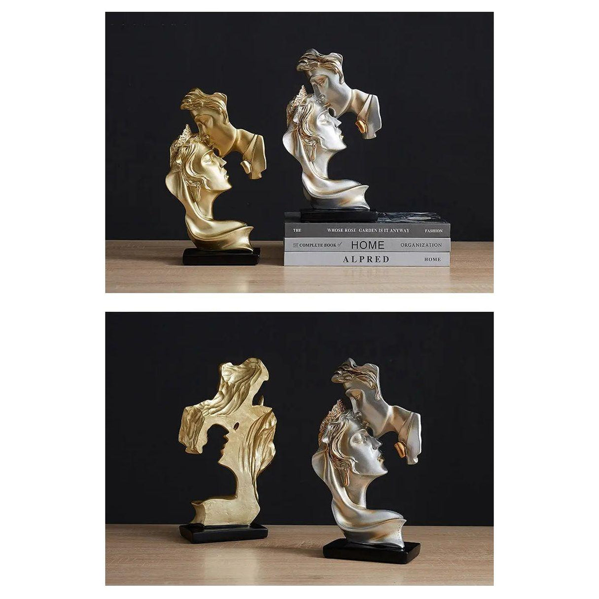 Sweet Kiss - Pannkyssande älskande staty Carvallo