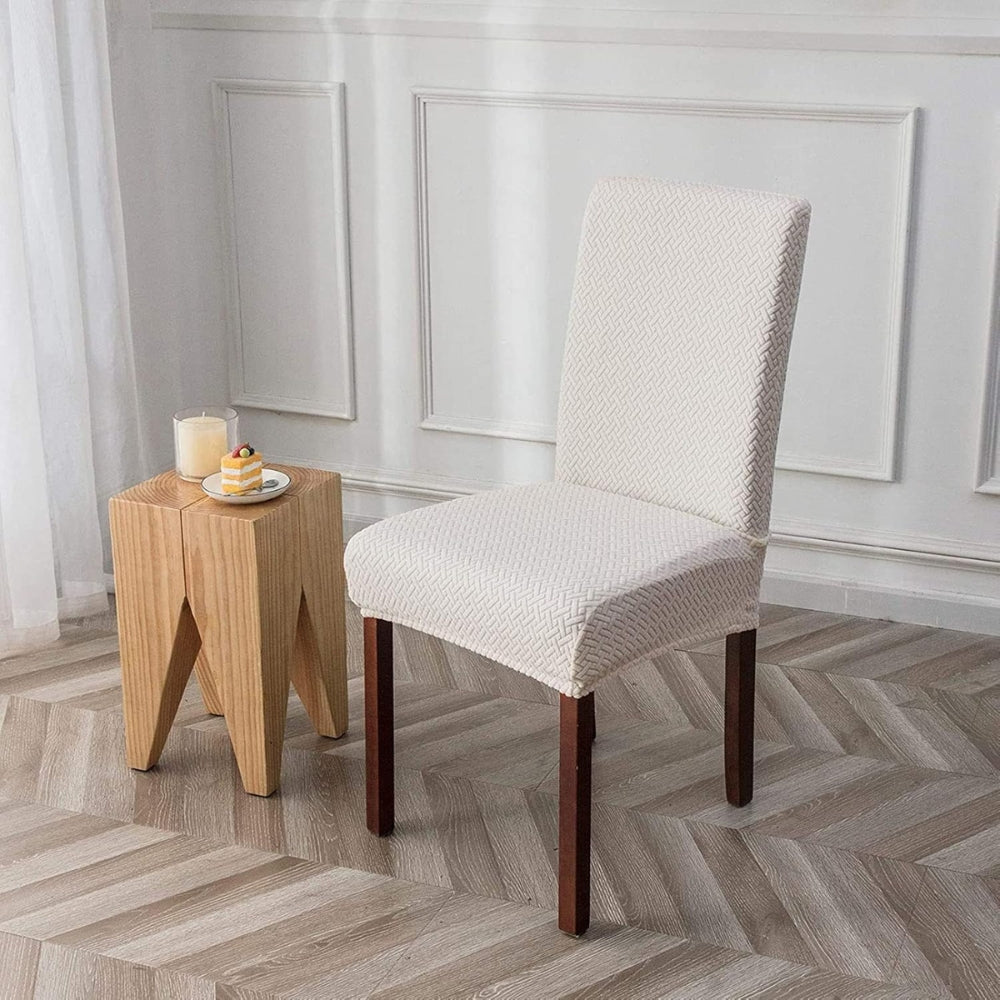 Sylva Jacquard Sammet Stretch stolsoverdrag Carvallo