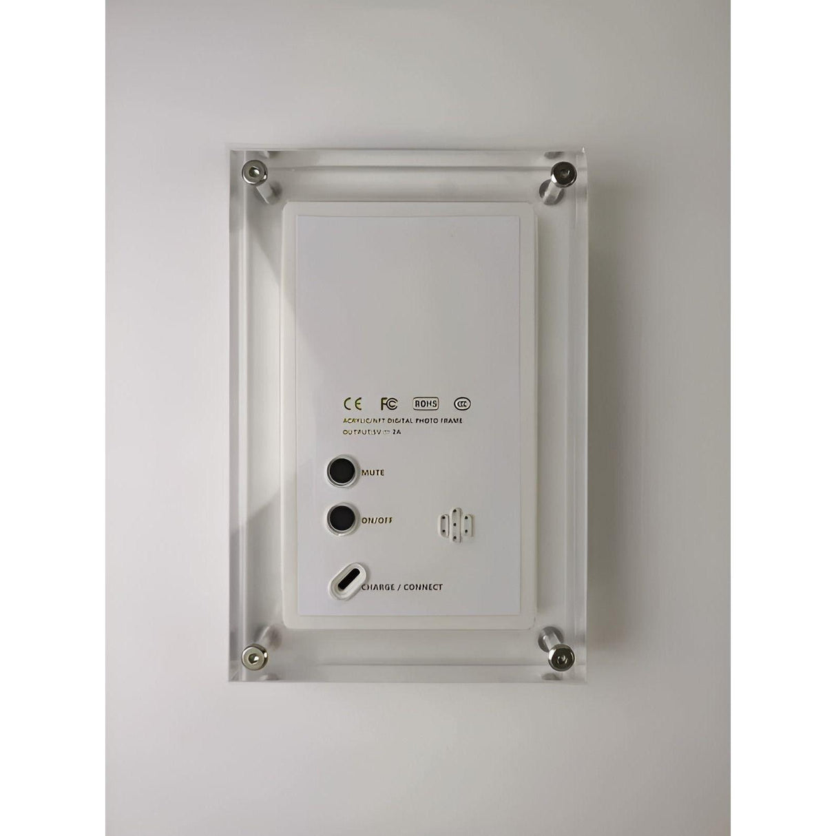 Live DigiFrame - Akryl Digital Fotoram med högtalare och Live Motion Display Carvallo