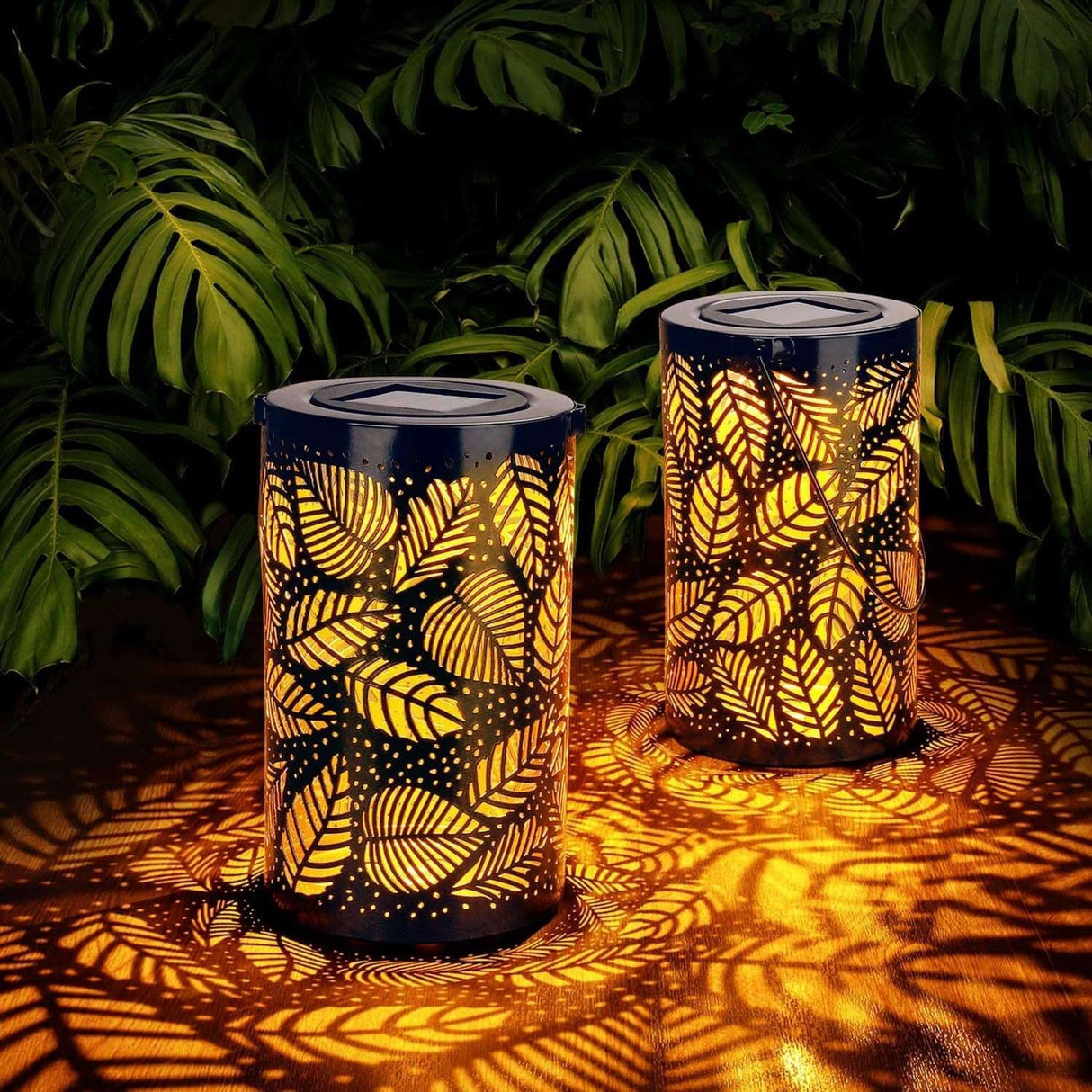 Luminous Leaf Lantern - Elegant Solenergid design Carvallo