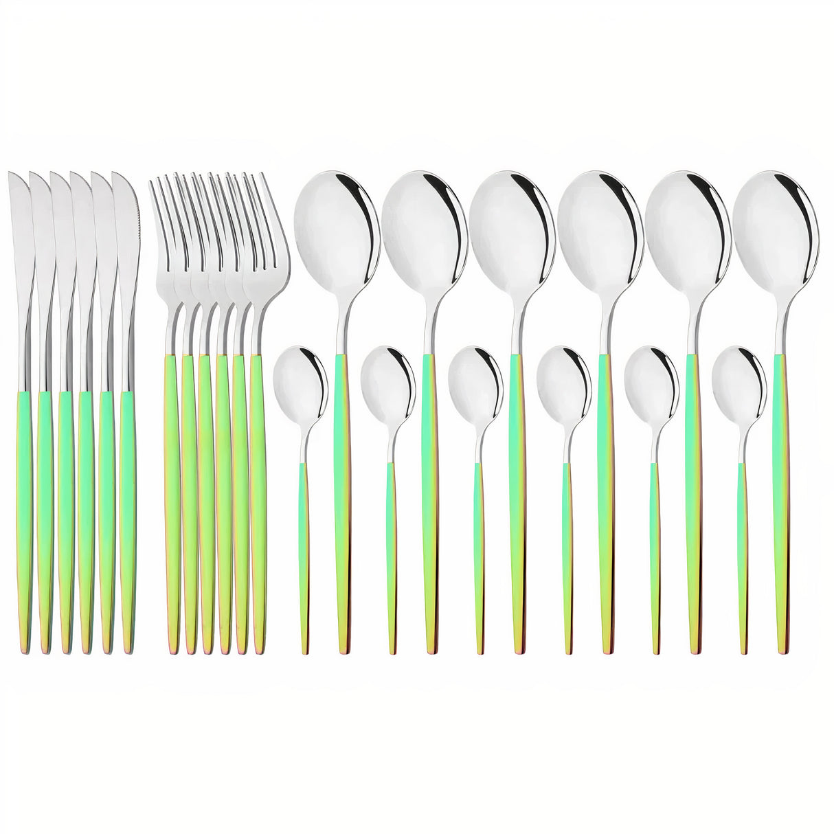 Bestickset Modern Guld Rostfritt Stål Design Carvallo