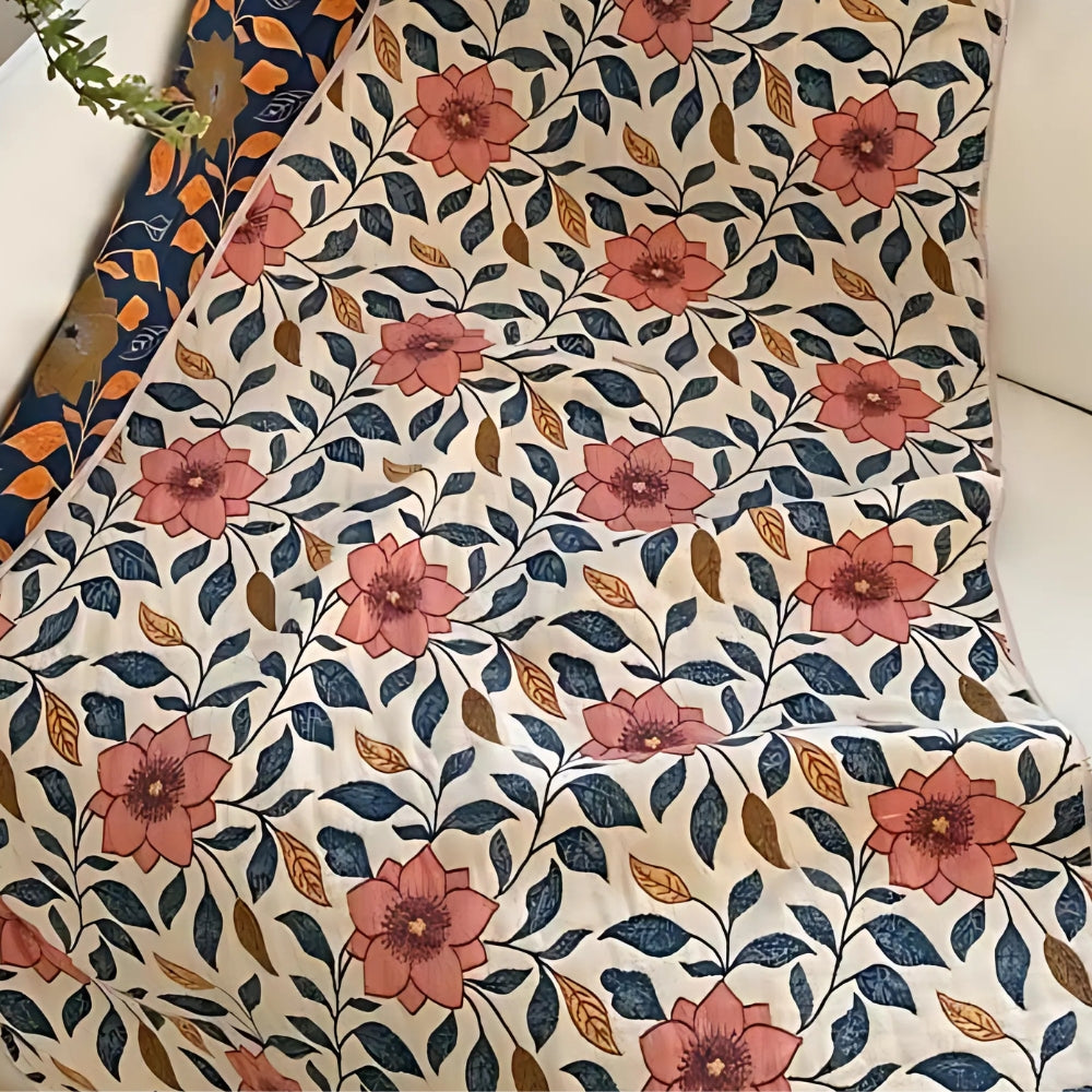 Tavira Floral Leaf Bomull Badhandduk Carvallo