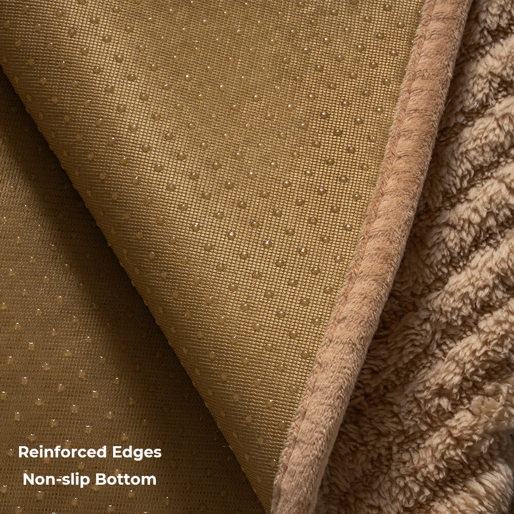 Tjockad Plush Herringbone Icke-glidande Sofföverdrag för Komfort Carvallo