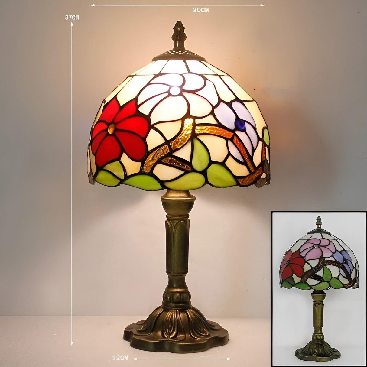 LuxeTiffany Light - Retro Baroque LED Vägglampa Carvallo