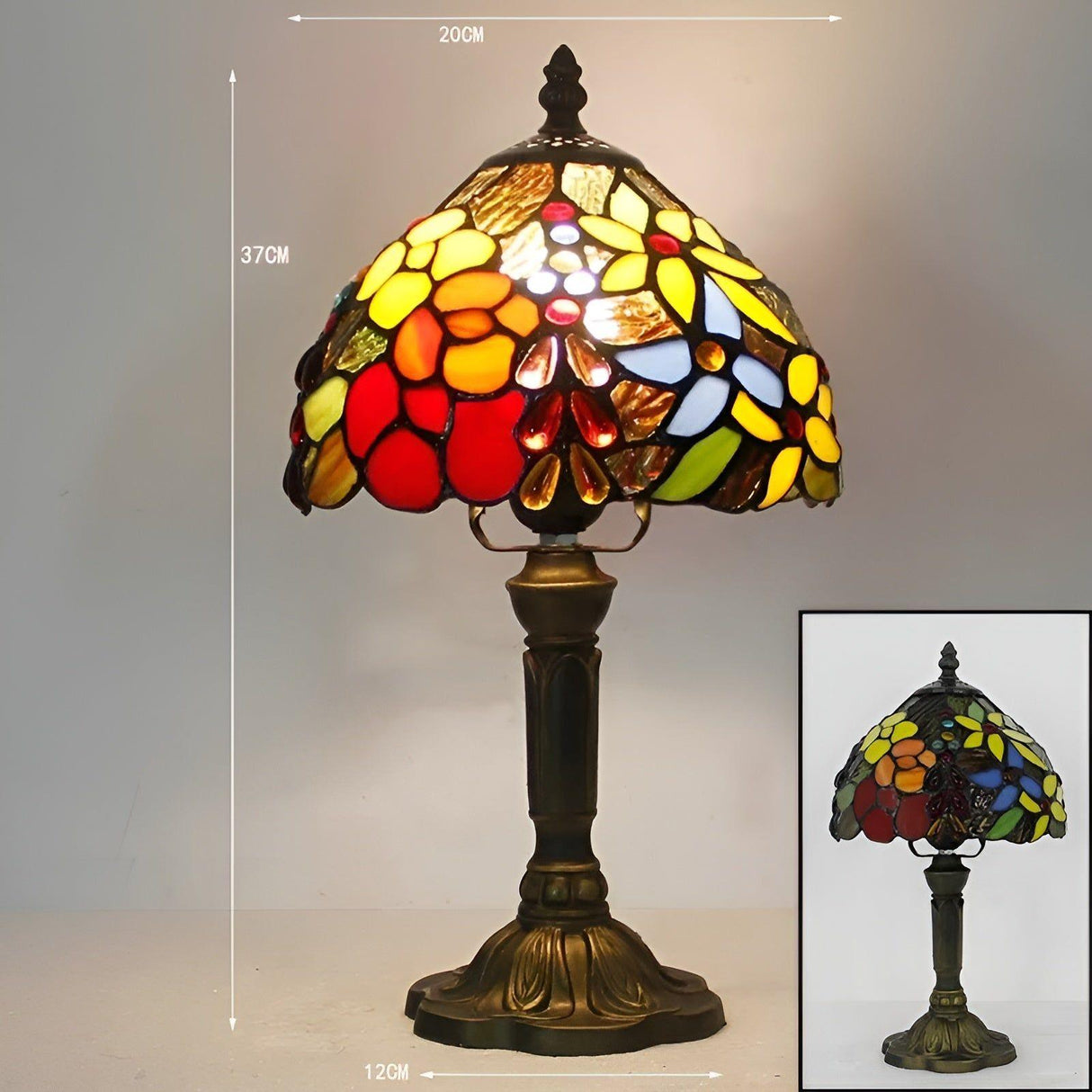 LuxeTiffany Light - Retro Baroque LED Vägglampa Carvallo