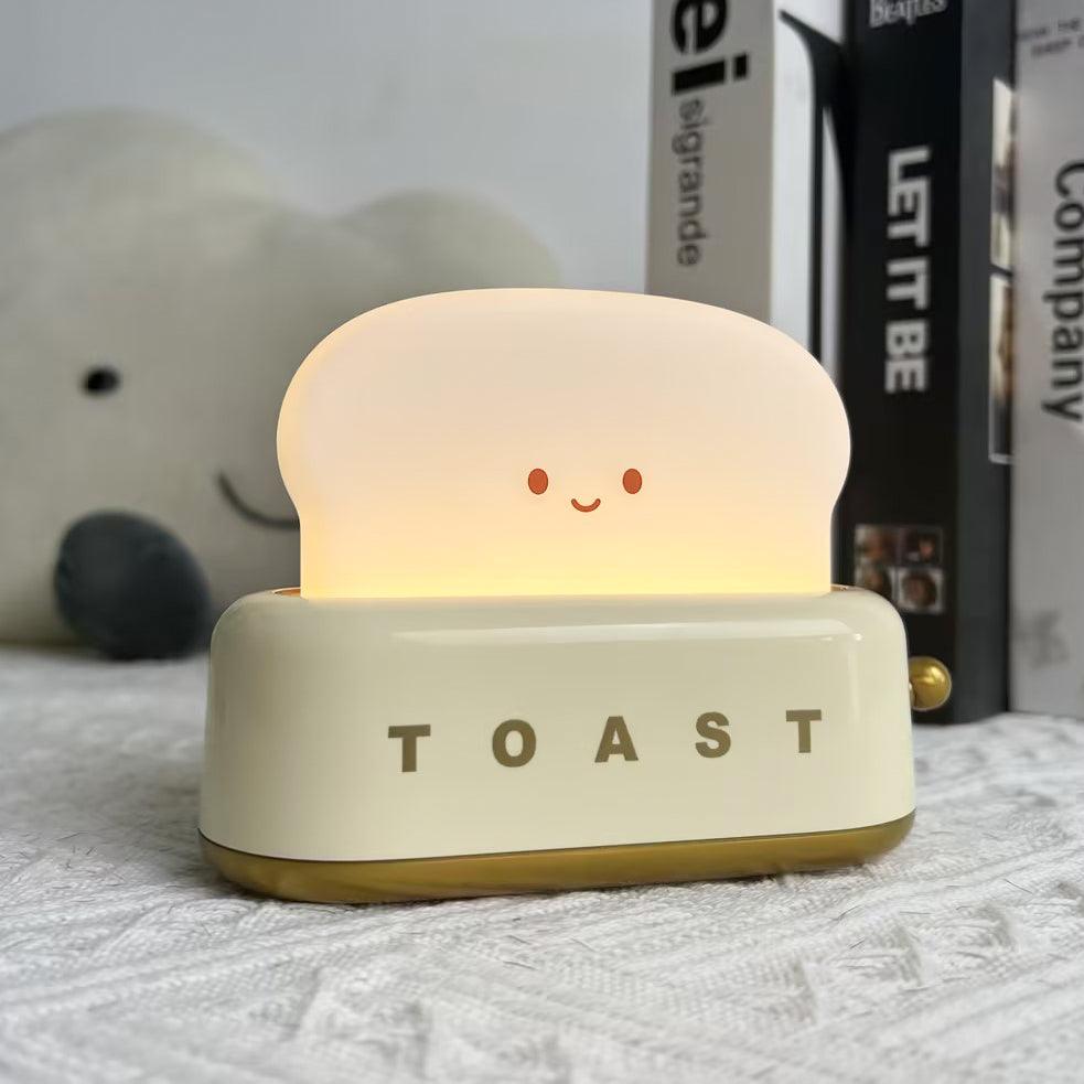 GlowToast Lampa – Bärbar Bröd-Toast Cartoon LED Nattlampa Carvallo