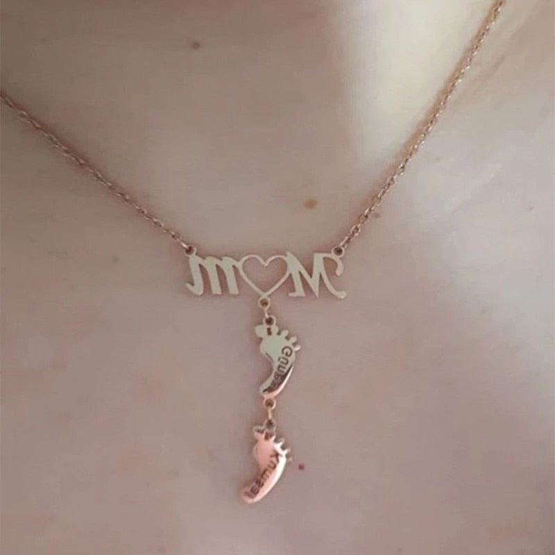 Baby Feet Mom Halsband-Kids-Bellasverige-Hemnix