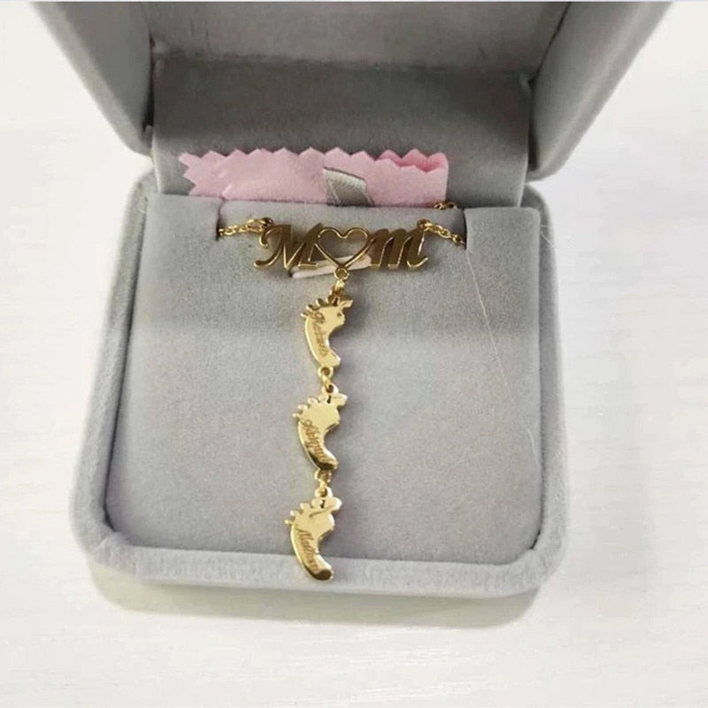 Baby Feet Mom Halsband-Kids-Bellasverige-Hemnix