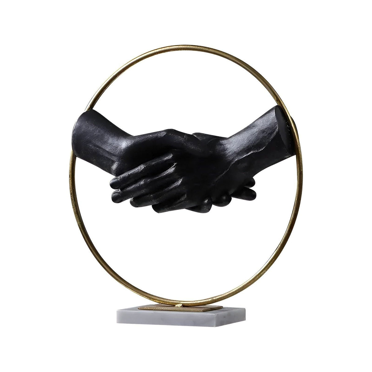 Handshake Decor - Kreativ Skakande Händer Staty för Lyxig Dekoration Carvallo