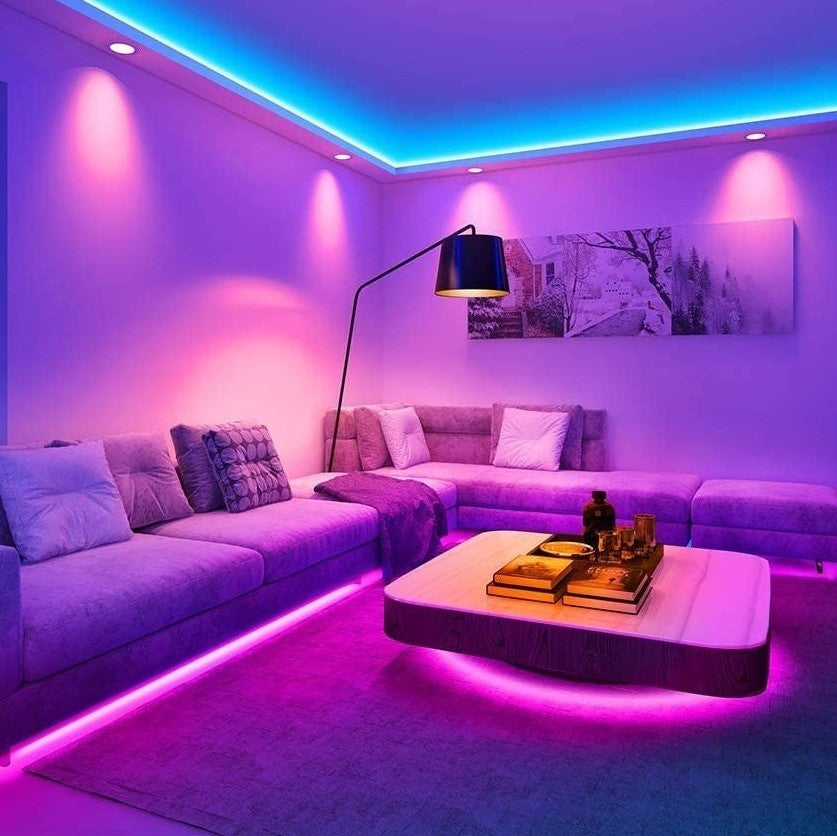 LED Strip Lights Fjärrkontroll Färgändrande Stämning Carvallo