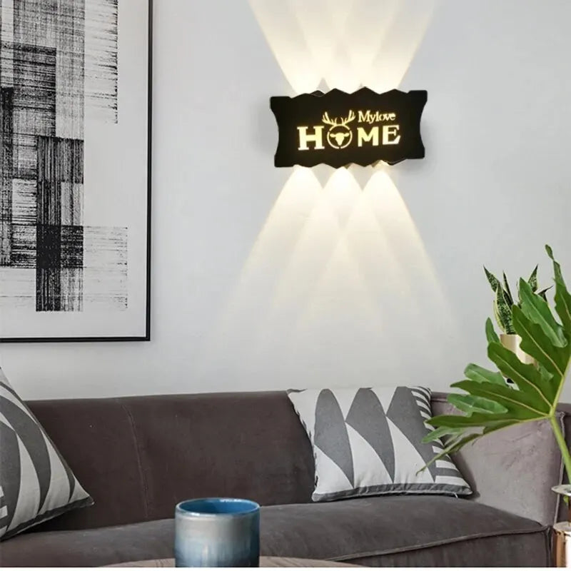 LetterLume – Personlig LED Vägglampa med Buchstäver för Vardagsrum & Sovrum Carvallo