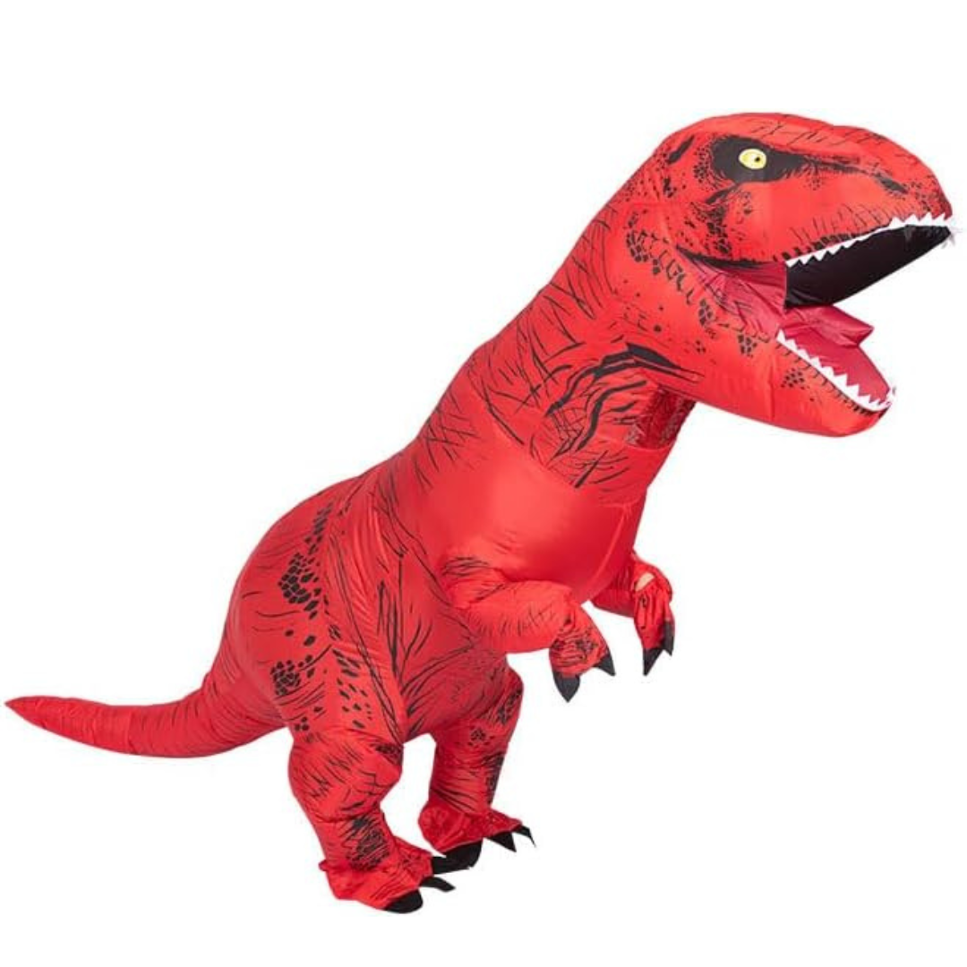 Uppblåsbar dinosauriejumpsuit för vuxna och tonåringar - jättestor helkropps Halloween-kostym MILA Sverige