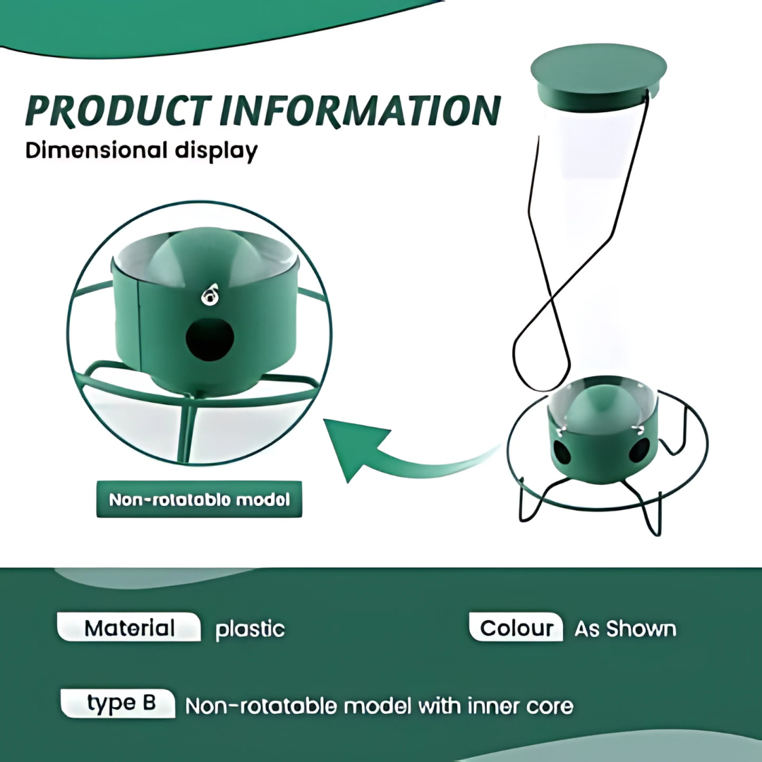 Fågelmatare | Ekorre-säker hängande frömatare utomhus Carvallo