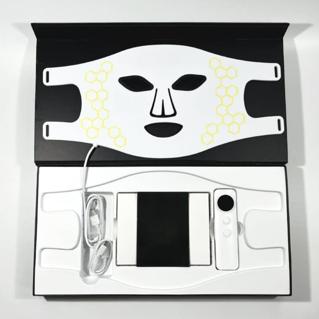 LED Ansiktsmask Ljusterapi Hudvårdsapparat Carvallo