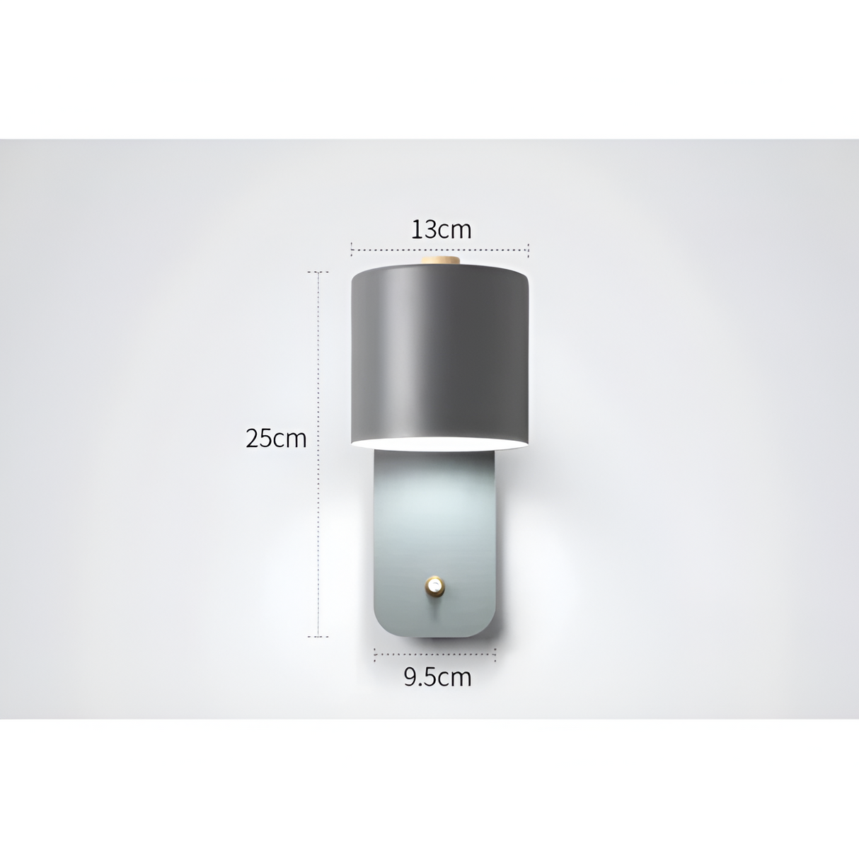 LED-vägglampa med strömbrytare – Stilig inomhusbelysning för vardagsrum och hall Carvallo