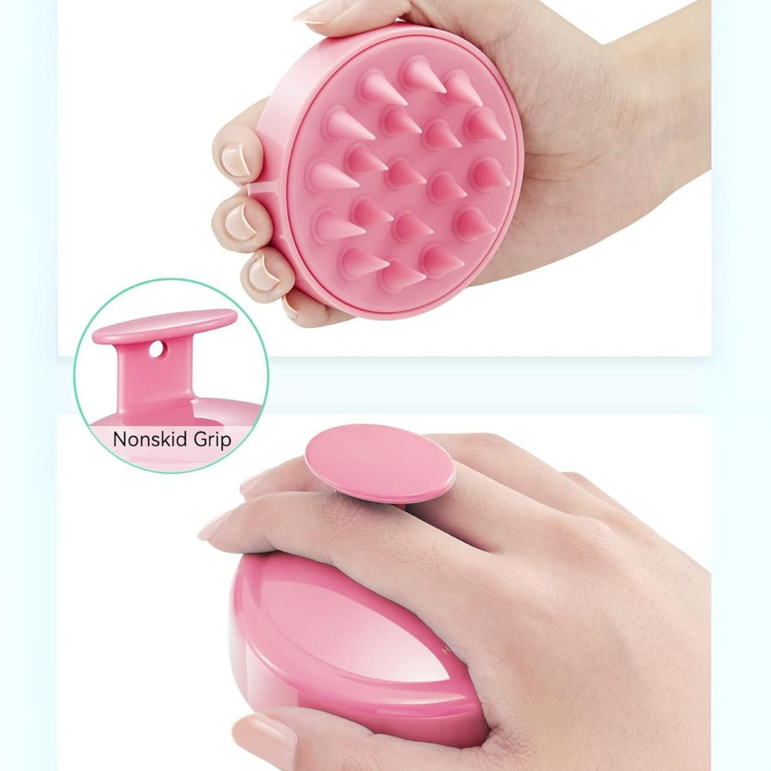 Carvallo Huvudmassageborste Silikon | Främjar Hårväxt & Cirkulation | Anti-Schuppen & Mild Exfolierande Carvallo