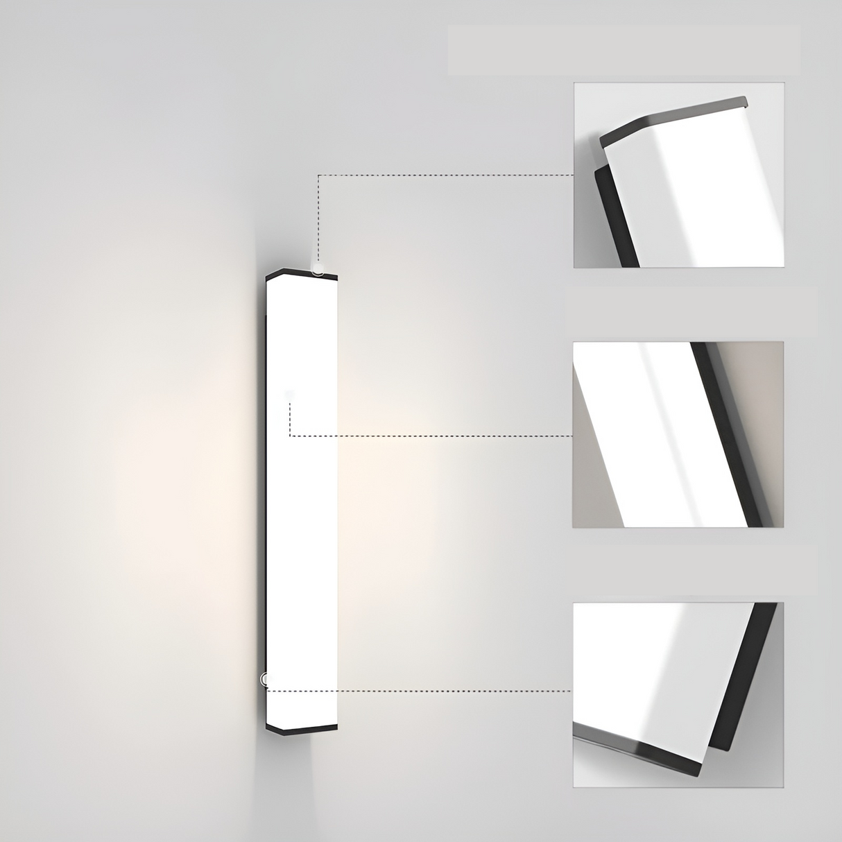 SteelLuxe Light – Vattentät Vägglampa för Utomhus- och Inomhusområden Carvallo