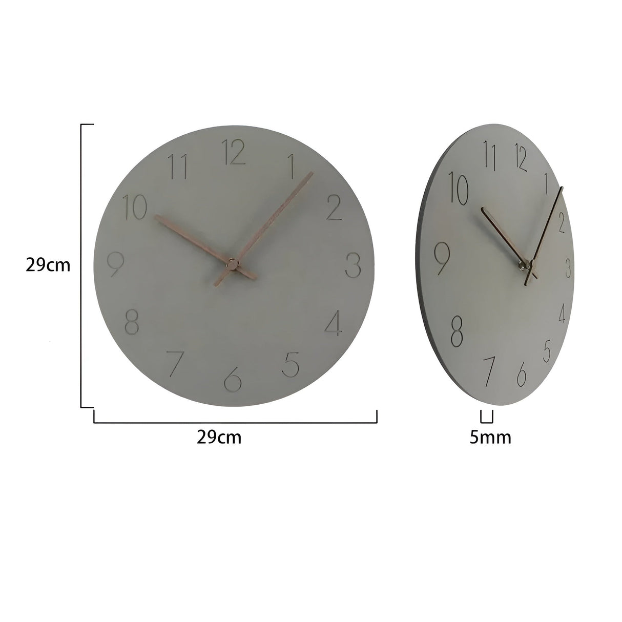 Väggklocka i trä – Minimalistisk design för modernt boende Carvallo