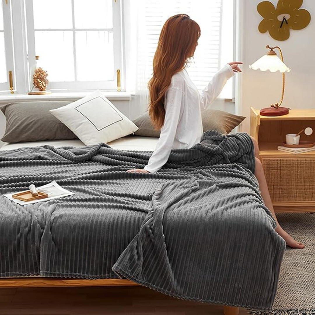 Randig Flanellfilt-Hemnix-Hemnix